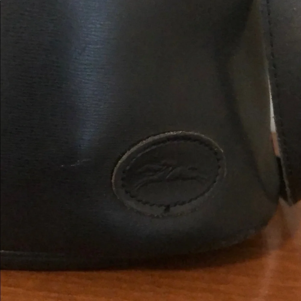 Black Longchamp 90’s Vintage Leather Bag - Picture 3 of 8